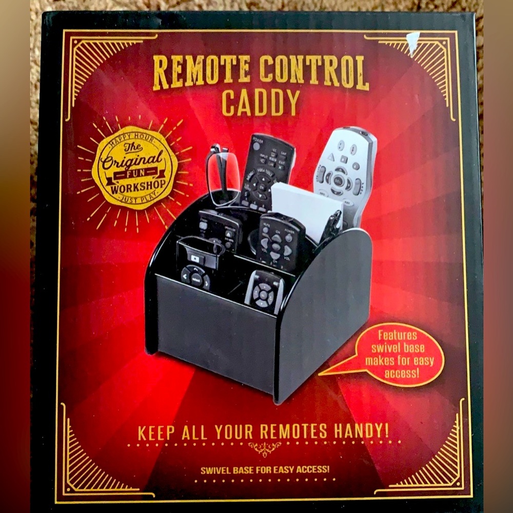 Remote Control Caddy with swivel base